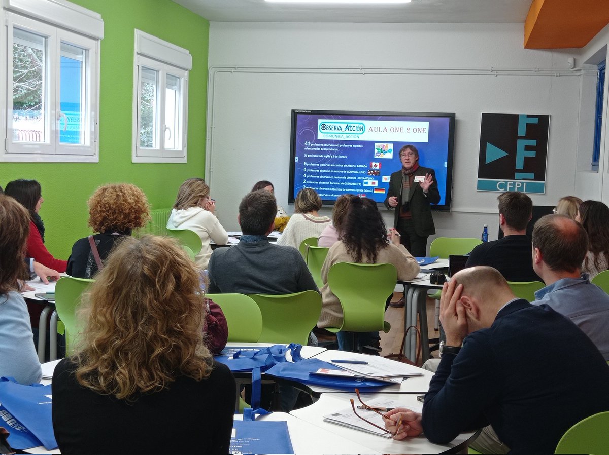CFPIdiomas's tweet image. Sesión presencial #One2One Internacional del PIE #OBSERVA_ACCION #COMUNICA_ACCIÓN

Docentes de Irlanda, Canadá, Francia, Reino Unido y Noruega que abren la🚪de su aula a docentes @educacyl
de idiomas

#formaciónCyL #innovaCyL #internacionalizaCyL

👁️‍🗨️Aprende, Innova y Comparte