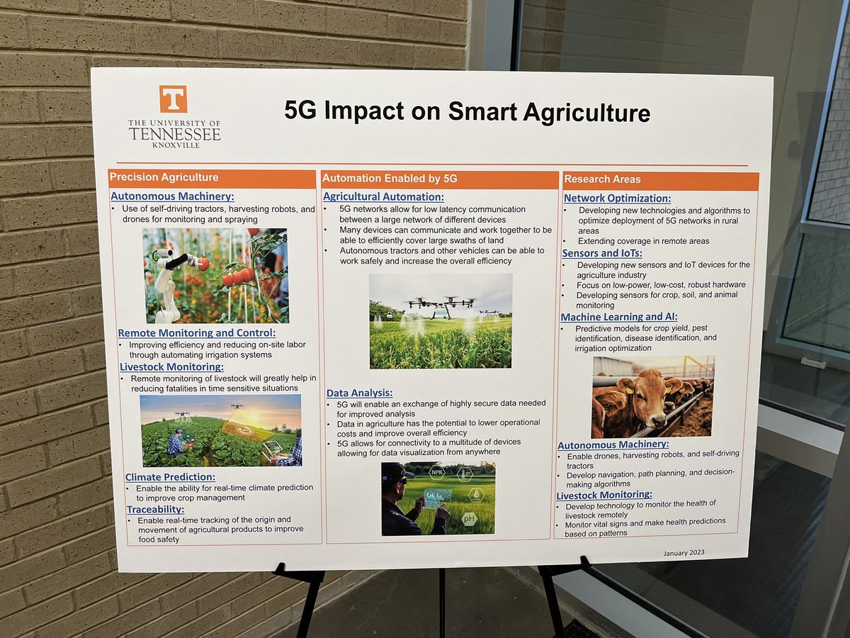 GlenGilmore's tweet photo. A few more #5G verticals:
📣 @UTKnoxville, Knoxville TN #5G 📶⚡️🥼| #5G Collaboration for Research, Knowledge and Science | @ATTBusiness
1️⃣ #Transportation🚦
2️⃣ #AgrTech 🌾 🚜
3️⃣ #Telemedicine 🏥 #telehealth
#ATTinfluencer #edgecomputing #STEM #IoT #ad https://t.co/drvSB6WX9a