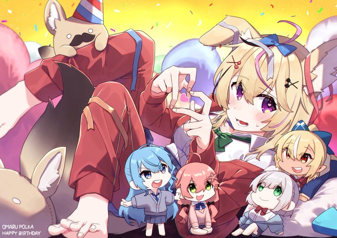 星街すいせい ,尾丸ポルカ ,さくらみこ ,不知火フレア ,白銀