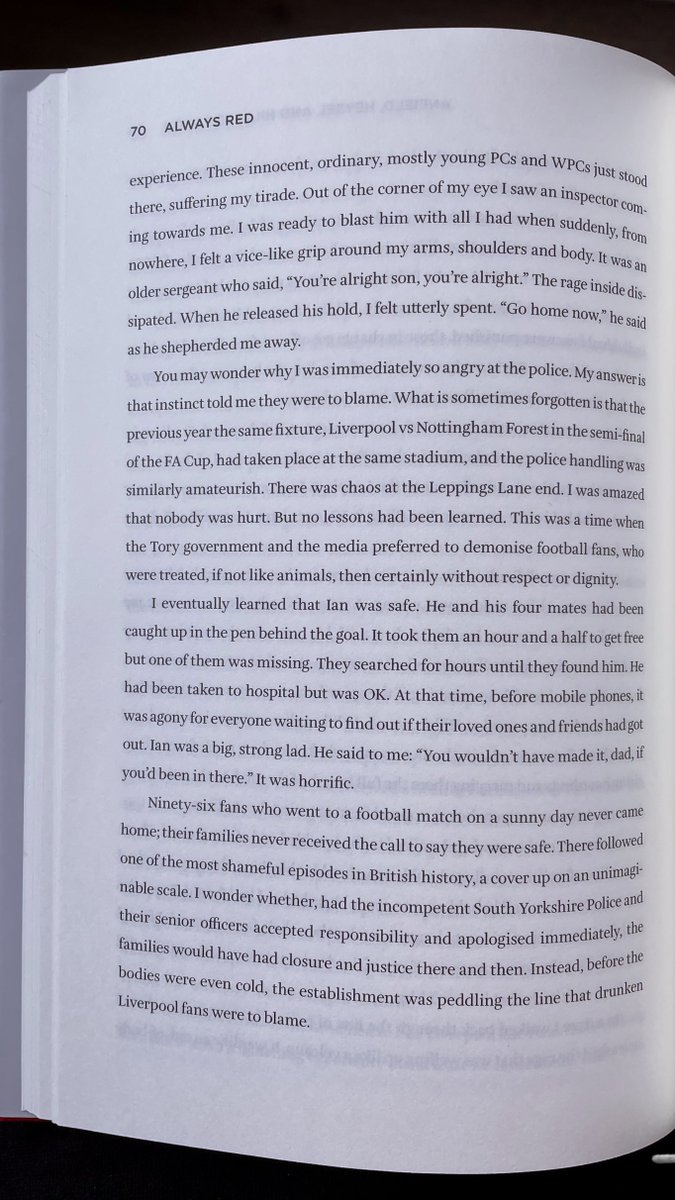 If the police had accepted responsibility and apologised for Hillsborough 34 years ago the families might have had closure and justice there and then. I wrote about it in my book. They've apologised today but the years of lies have caused too much suffering.