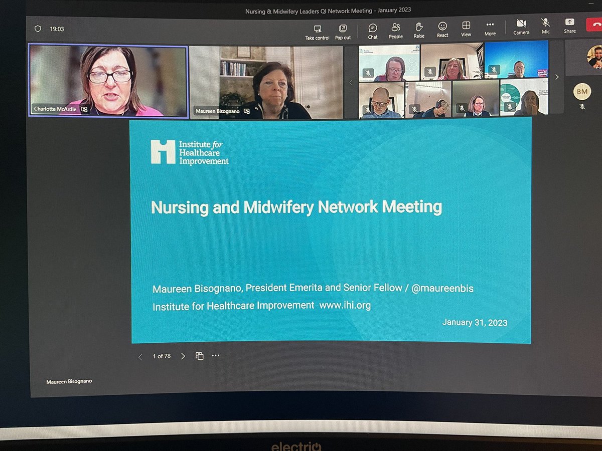 Great connecting with so many people (almost 100!) at the Nursing @ Midwifery Leaders QI Network. Great to hear from @maureenbis #teamCNO #qualityimprovement #Nursing #Qcommunity