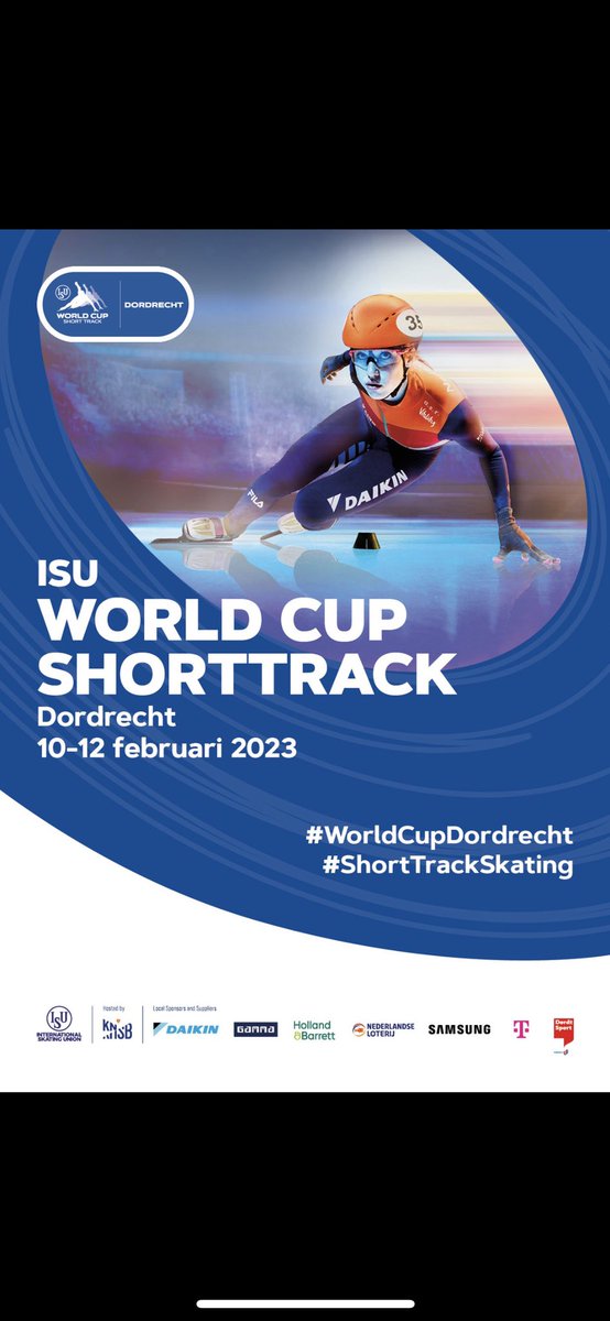 Dordrecht maakt zich op voor de ISU World Cup Finale Shorttrack 📣
Volgend weekend is het zover! Alweer voor de 9de keer wordt de Sportboulevard omgetoverd tot dé shorttracktempel van Nederland. Er zijn nog enkele tickets te koop via schaatsen.nl.  #WorldCupDordrecht