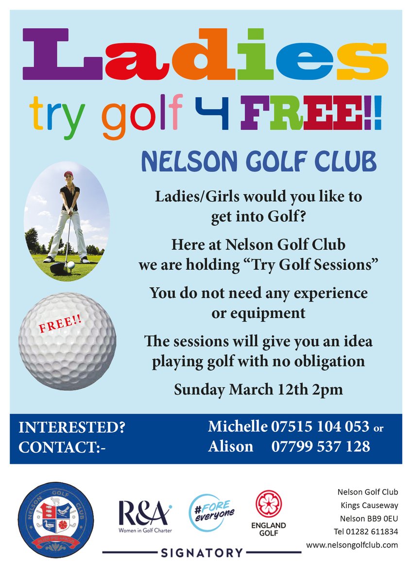 New to golf? or want to know how or where to start? 🤔 

Come and take the first step...try golf, and meet some of our lady members 🏌️‍♀️

Come and have a go and try golf here at <a href="/nelsongolfclub/">Nelson Golf Club</a>  in a fun and relaxed environment 🥳....

#ladiesgolf #trygolf #golfforeveryone