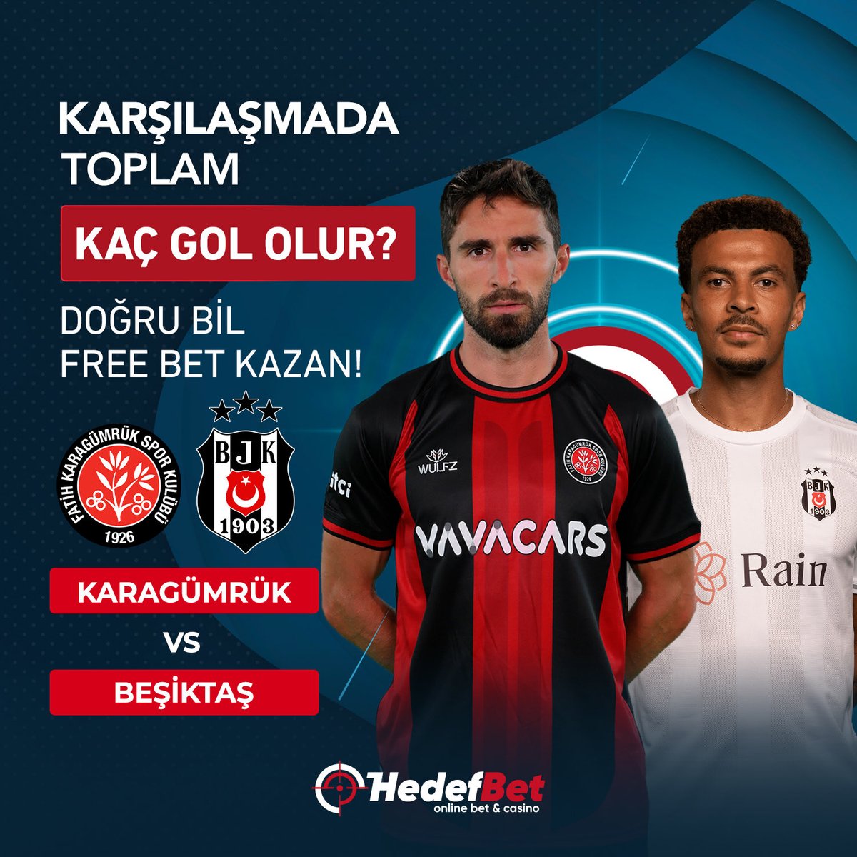 hedefbetsosyal's tweet image. ⚽️Karşılaşmada kaç gol olur?

📢Doğru tahmin eden 25 üyemize 25TL freebet!

✅@hedefbetsosyal hesabını takip et,
✅Yoruma kullanıcı adınızı yaz ve 3 arkadaşını etiketle,
✅Gönderiyi RT’le ve beğen!

✨%100 lisans güvencesi!

🔥15 dakika çekim hızı! t.ly/hedefgiris