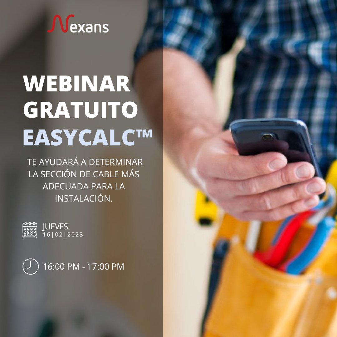 voltimum_es's tweet image. 📢¡PRÓXIMO #WEBINAR JUEVES 16 DE FEBRERO!

Descubre #Easycalc, la herramienta gratuita que ayuda a determinar la sección del cable más adecuada para la instalación con @Nexans_ 

📅 Fecha: 16 de febrero
🕓Hora: 16:00 

Regístrate aquí 👇
video.voltimum.com/descubre-easyc…
