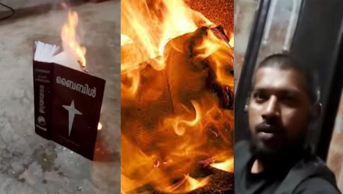 Kerala: Mustafa booked for burning Bible in retaliation to Quran-burning in  Europe