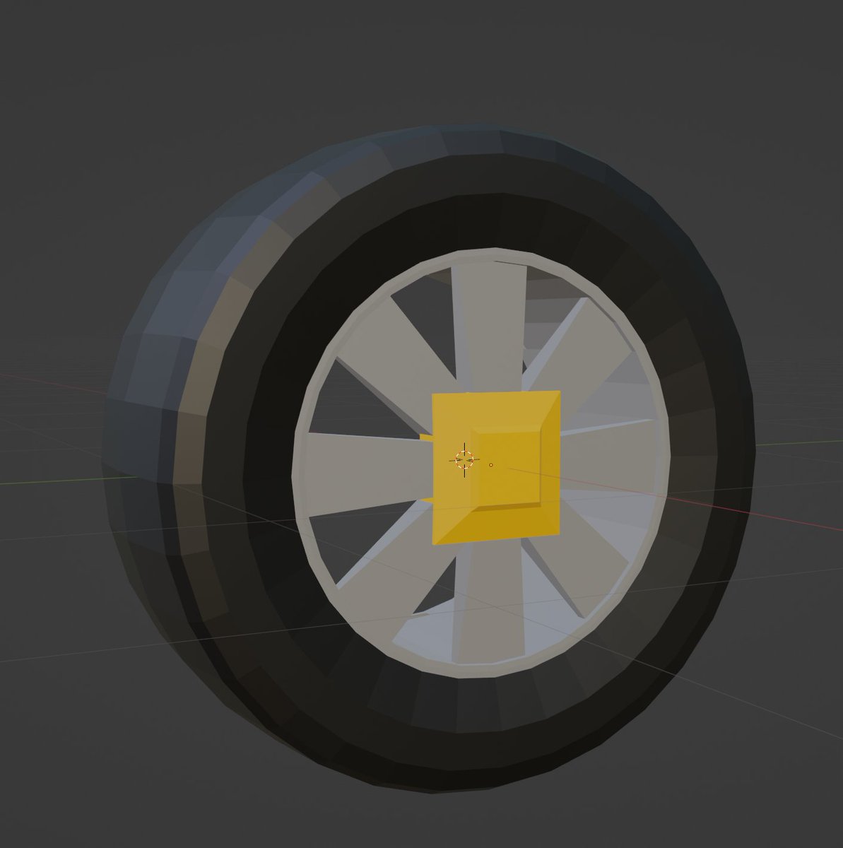 DevsMu's tweet photo. low poly wheel https://t.co/USKWBUgkTA