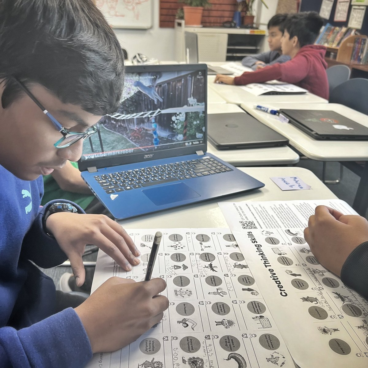 It was so inspiring to listen to students identify and discuss creative thinking skills from <a href="/CreativityandE/">CreativityandEducation</a> that they saw in a video by <a href="/MarkRober/">Mark Rober</a> in a lesson created by @sciencegeek24_7 Amazing to see our entire community embrace empower Tuesdays. So excited for next week!