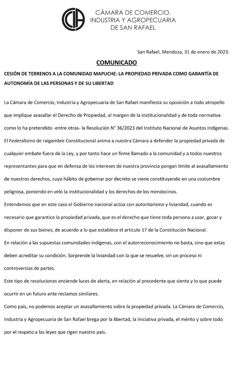 Cámara San Rafael (@camarasanrafael) on Twitter photo 