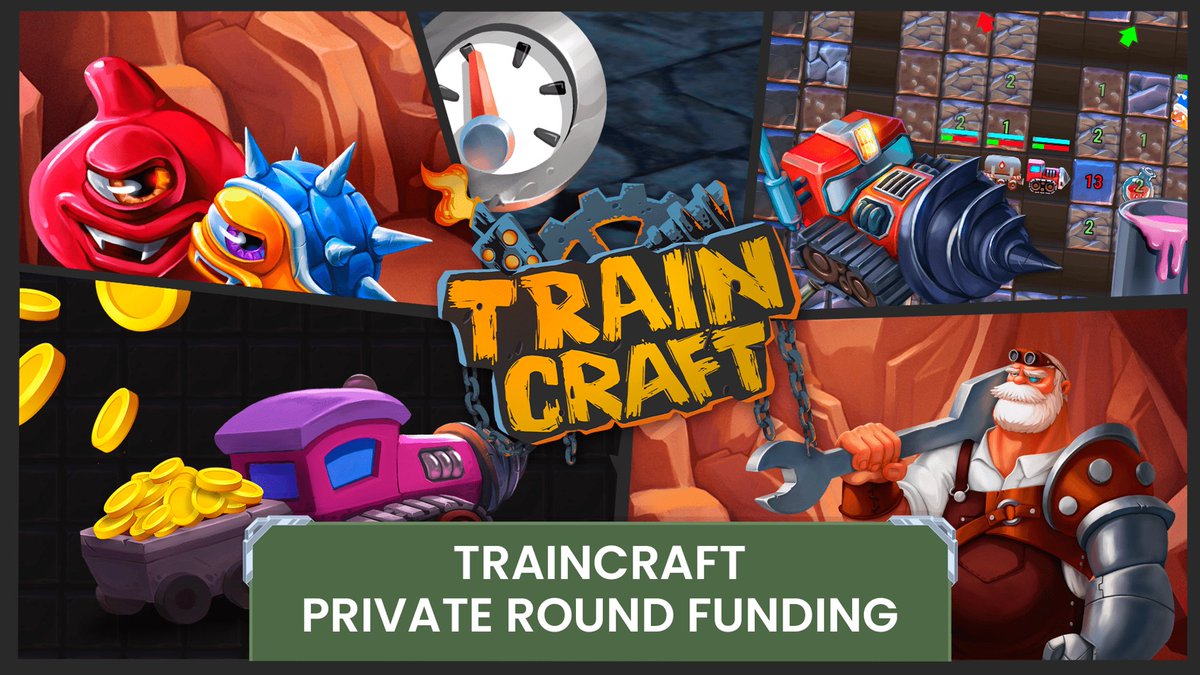 👋 Hey, Miners!

We are excited to launch the Private Round funding for TrainCraft 🚂 
Read the official announcement on our Medium! ⬇️
📍medium.com/@TrainCraft/re…

#NFT #P2E #TRAINCRAFT #traincraftgame