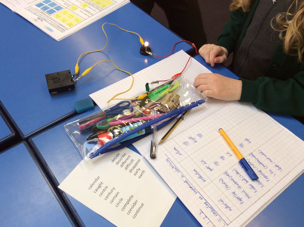 SharksClass's tweet image. Today, we’re investigating which materials make good electrical conductors.