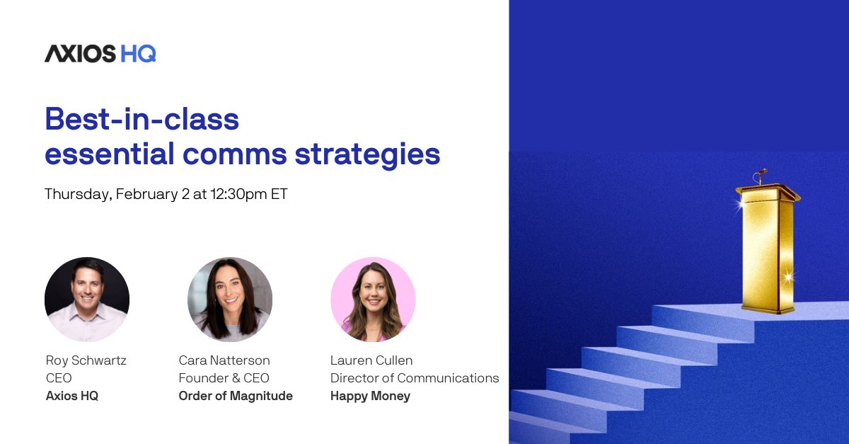 AxiosHQ's tweet photo. As Director of Comms at @HappyMoney, @lauranell brings the company’s story to life among its internal stakeholders. 

Learn more about her strategic lens and innate ability for connecting the dots this Thursday: https://t.co/OTJqoFD9wn https://t.co/WrMUhAKFII