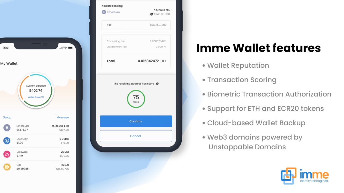 The imme Wallet is here ‼️

Download our latest update to access features like transaction scoring, cloud-based backup, and #web3 domains powered by <a href="/unstoppableweb/">Unstoppable Domains</a> 🔗

Read more in the latest <a href="/CycurId/">CycurID</a> press release here: news.cycurid.com/cycurid-releas…