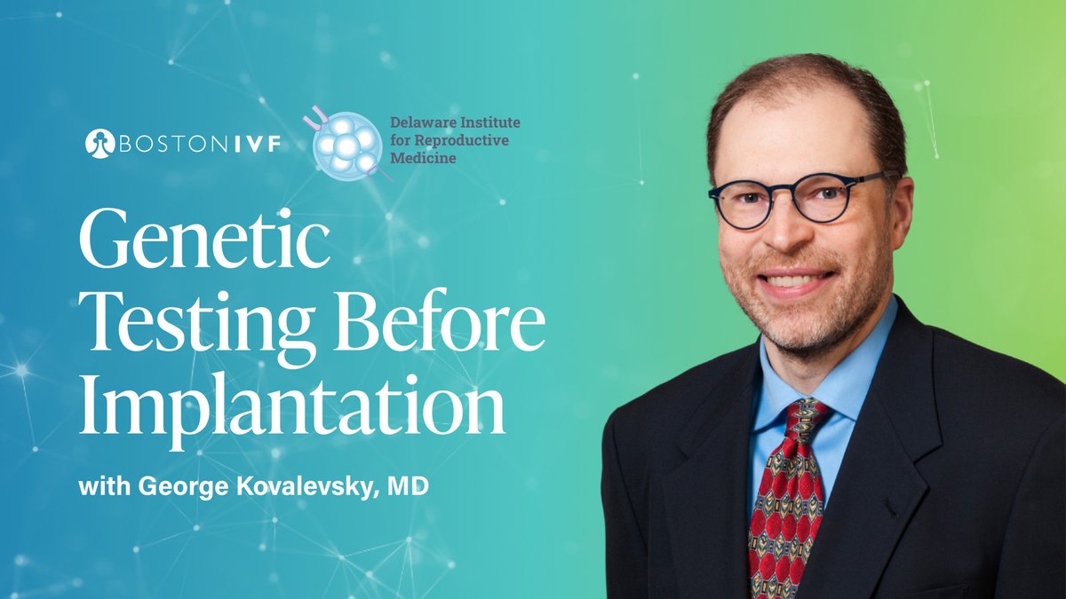 Join us on Tuesday, February 14th at 12PM EST for a #webinar on 'Genetic Testing Before Implantation' featuring reproductive endocrinologist George Kovalevsky, MD of @DEinfertility, a Boston IVF partner. 

RSVP: register.gotowebinar.com/register/43297…