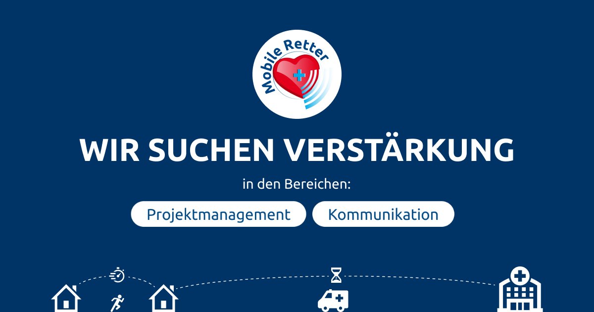 Du willst uns dabei unterstützen, die #MobileRetter-Initiative weiter nach vorne zu bringen?
👉Wir suchen zum 1. April 2023 neue Kolleg*innen in den Bereichen Projektmanagement und Kommunikation: goodjobs.eu/company/mobile…
#jobs #socialentrepreneurship #jobsmitsinn #socent