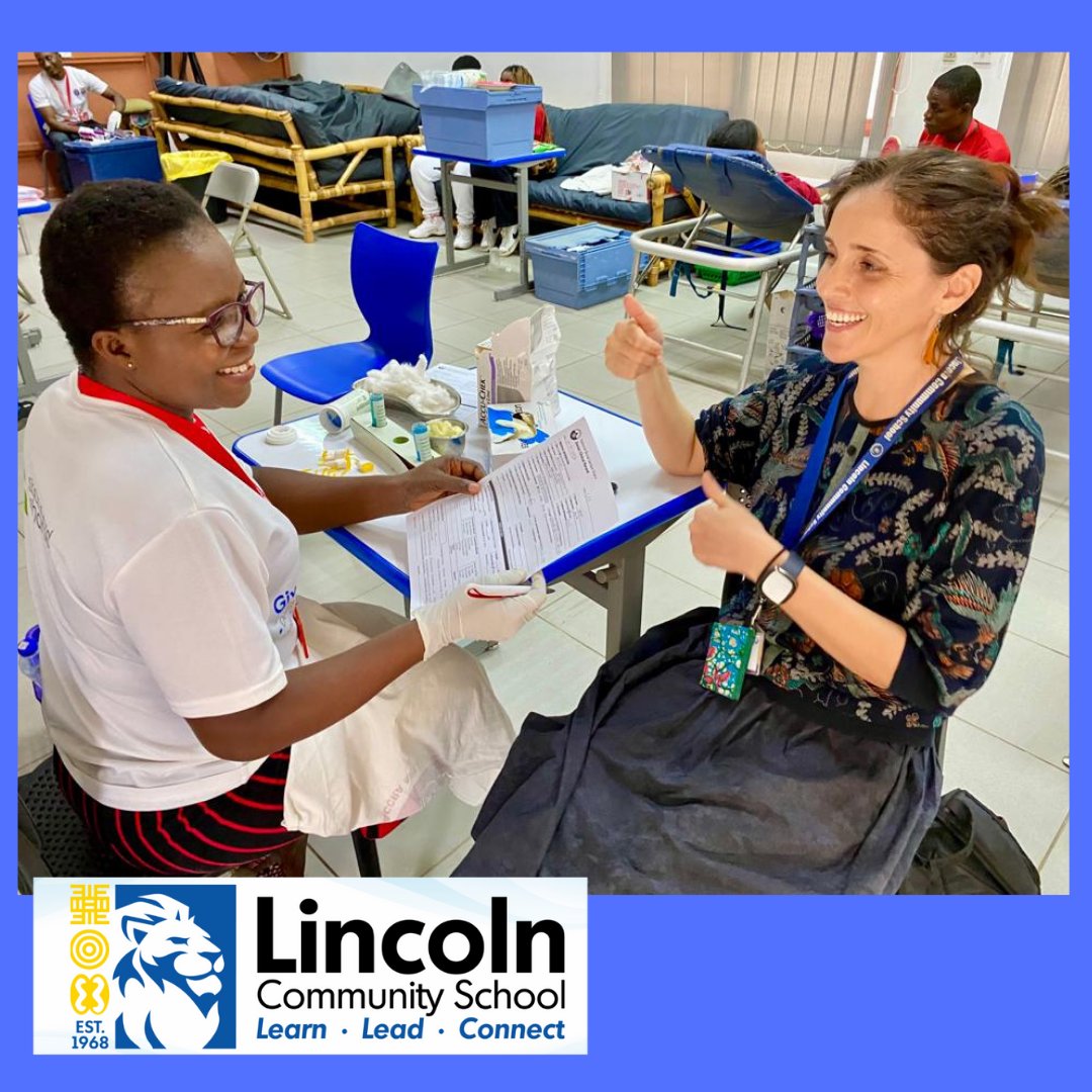 LCSGhana's tweet photo. @LCSGhana our mission, vision, and values guide us.  Today's Blood Drive, organized by LCS senior, Dillon A., in conjunction with GHS, was a super success. Students, faculty, and staff demonstrated our mission: When we lead, we serve.  #valuesmatter #learnleadconnect #blooddrive https://t.co/3xpSdOnhvE