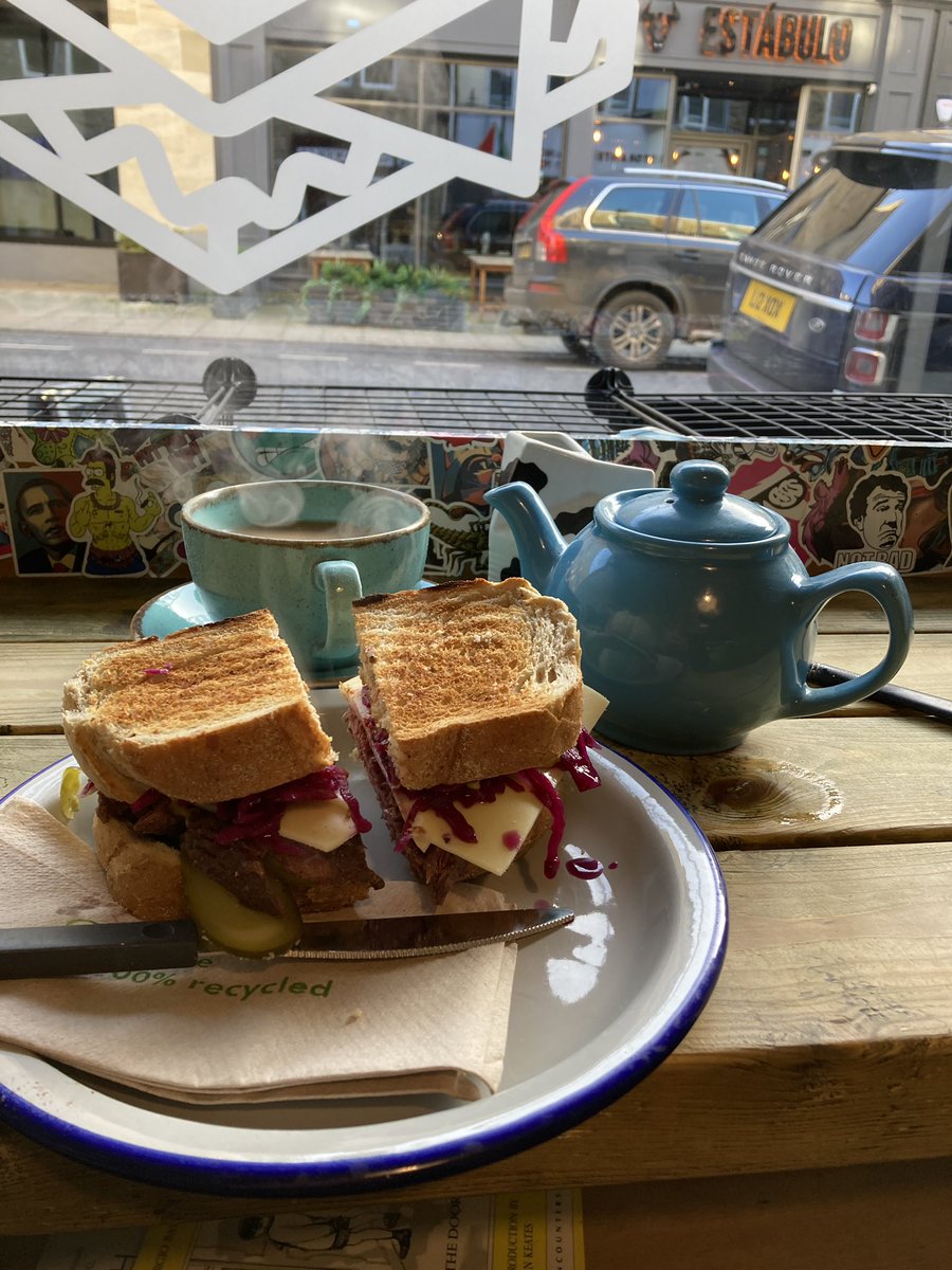 Good shout <a href="/craig_jackson/">Craig Jackson</a> thanks <a href="/tea_and_type/">Tea & Type</a> <a href="/ThugSandwichCo/">Thug Sandwich Co</a> #Harrogate Outstanding Reuben with homemade pastrami - reminds me of the heady days of WTMS