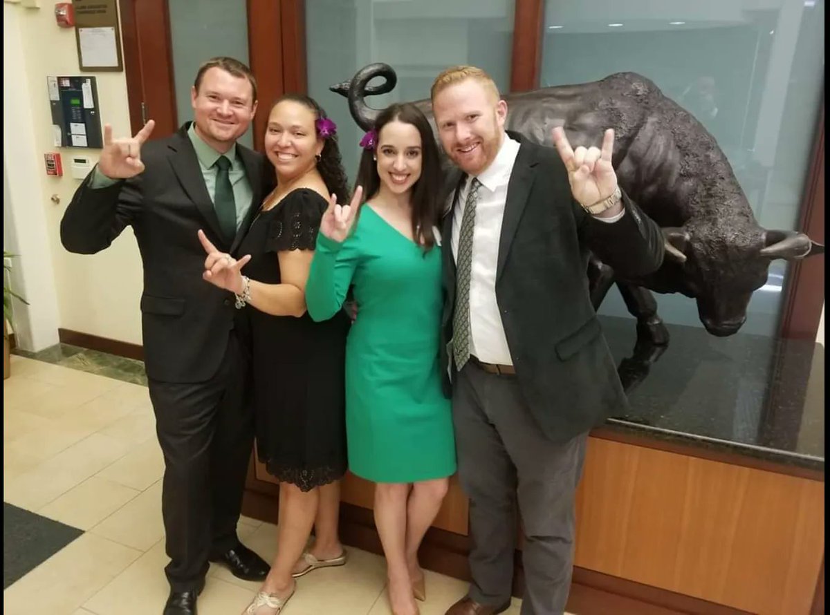 USFalumniAssn's tweet photo. Congrats to Grant Baxley, '07, 2018 Outstanding Young Alumnus, winner of the Green & Gold Gala Tickets Giveaway! His photo (below) was selected in a random drawing. Thanks to all who submitted #USFPride photos - we hope to see you Feb. 18 at the Gala! โก๏ธ https://t.co/HavaFFm0mF https://t.co/oXgPdyBK4T