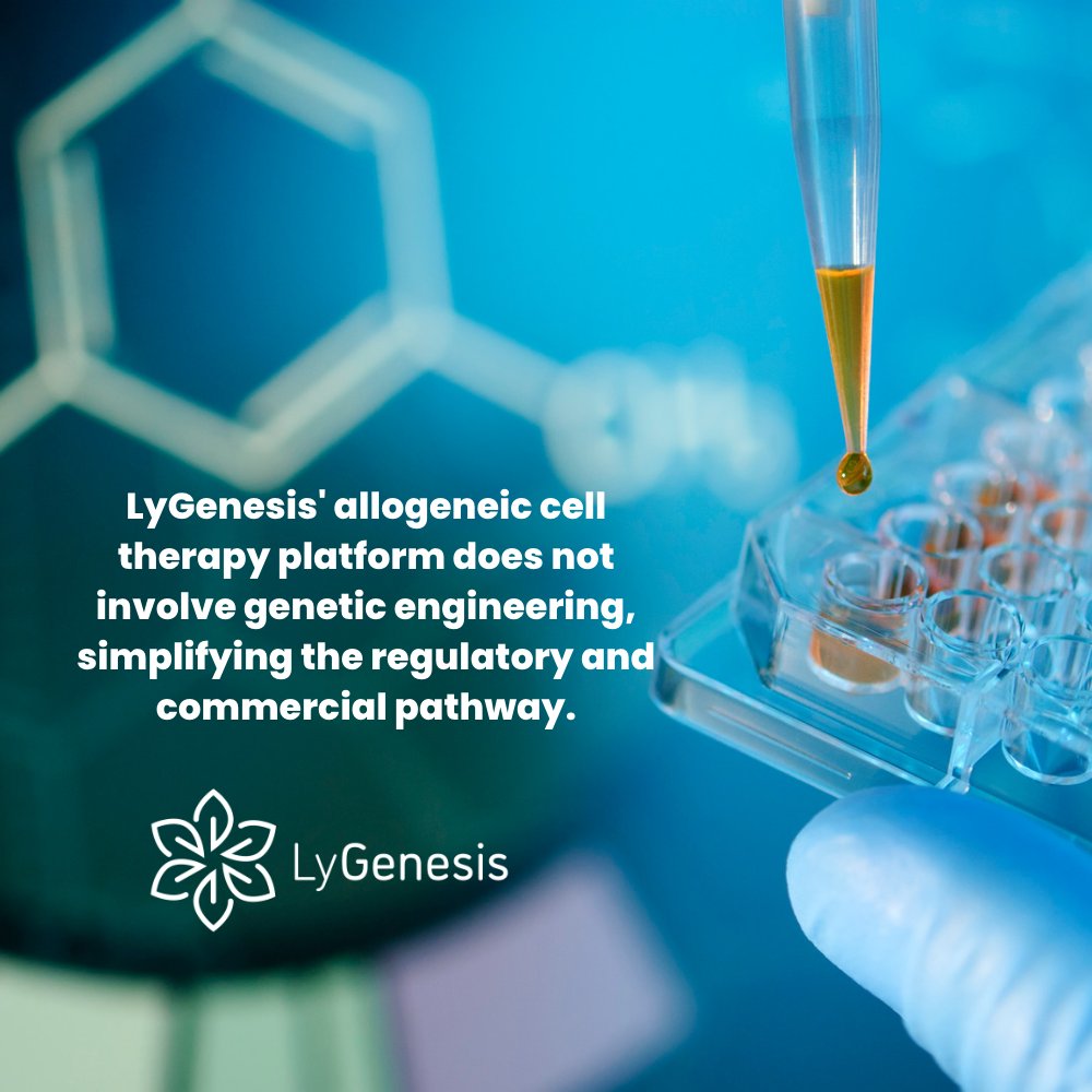 Many cell therapy approaches require genetic engineering that reprograms cells to fight a specific disease. Conversely, our allogeneic cell therapy platform does not involve genetic engineering, simplifying the regulatory and commercial pathway.

#CellTherapy