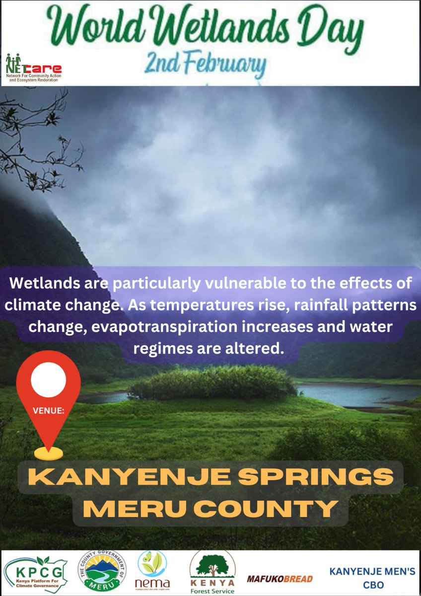 YfocasKenya's tweet photo. ❖ Wetlands ecosystems are vital parts of hydrological cycle ,highly productive, support rich 
biodiversity and provide a wide range of ecosystem services such as water storage ,water 
purification ,flood mitigation ,storm buffers and soil erosion
@pacja1 https://t.co/89fUofDsTa