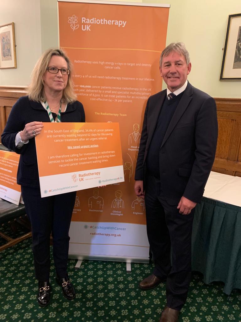 I am supporting the #Radiotherapy4Life campaign and was excited to meet legendary former England & Manchester United footballer Bryan Robson OBE who said he owes his life to radiotherapy and backs the campaign. #CatchUpWithCancer