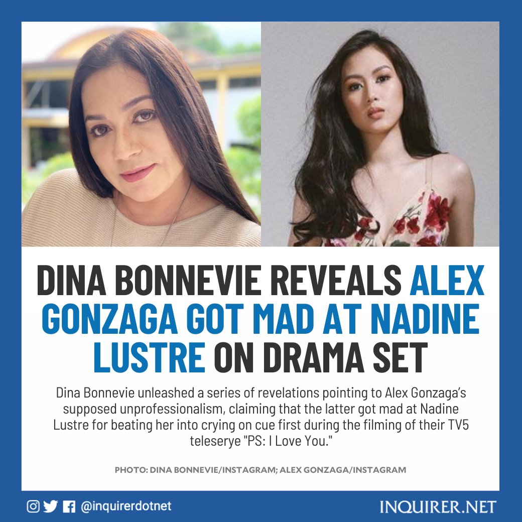 inquirerdotnet's tweet photo. Bonnevie: "Sabi ko, ‘Alex, do you know why you cannot cry? It’s because you’re not in touch with your emotions. You’re very indifferent to your co-workers. [...] I want to talk to you kasi we don’t like what you’re doing and that you’re always late.’” https://t.co/WKQpejrtPE