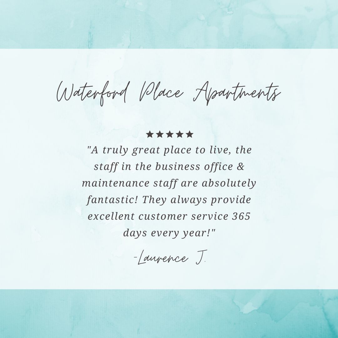 Waterford Place - Where Home Has It All 🏘️💙 Thank you Laurence!
#LoveWhereYouLive #LoveWhereYouWork #TogetherKY #FogelmanProperties #FogelmanCares #WaterfordPlaceApartments #WelcomeHome #SayYesToTheAddress #FutureHome #LuxuryLiving #WeLoveOurResidents #LouisvilleSchools...