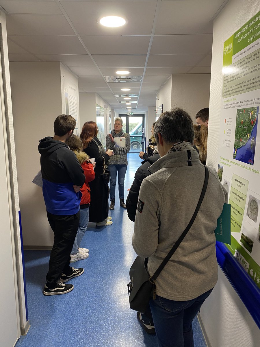 INRAE_HdF's tweet photo. Cet après-midi visite des 1ères années de BTSA Anabiotech du lycée agricole #Leparaclet > 🌱🧪🧫 biologie moléculaire, innovation variétale, génétique et amélioration des plantes, découverte de laboratoire de recherche / UMRT #BioEcoAgro #EstreesMons https://t.co/0OhNnZCLma