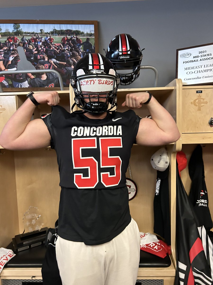 I’m blessed to have committed to Concordia University-Ann Arbor <a href="/D_Green45/">Devin Green</a> <a href="/CoachSchu44/">Joshua Schumacher</a> <a href="/Coach_COHara/">Caleb O'Hara</a> <a href="/DakotaFootball/">Dakota Football</a>  #DirtyBirds