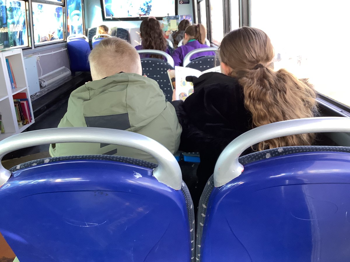 windy_arbor's tweet photo. Year 4 have enjoyed their read and relax on the bus today. What do you like to read? #dreambeliveachive #readingden #readingbus #welovereading https://t.co/xBUg7lGO3l