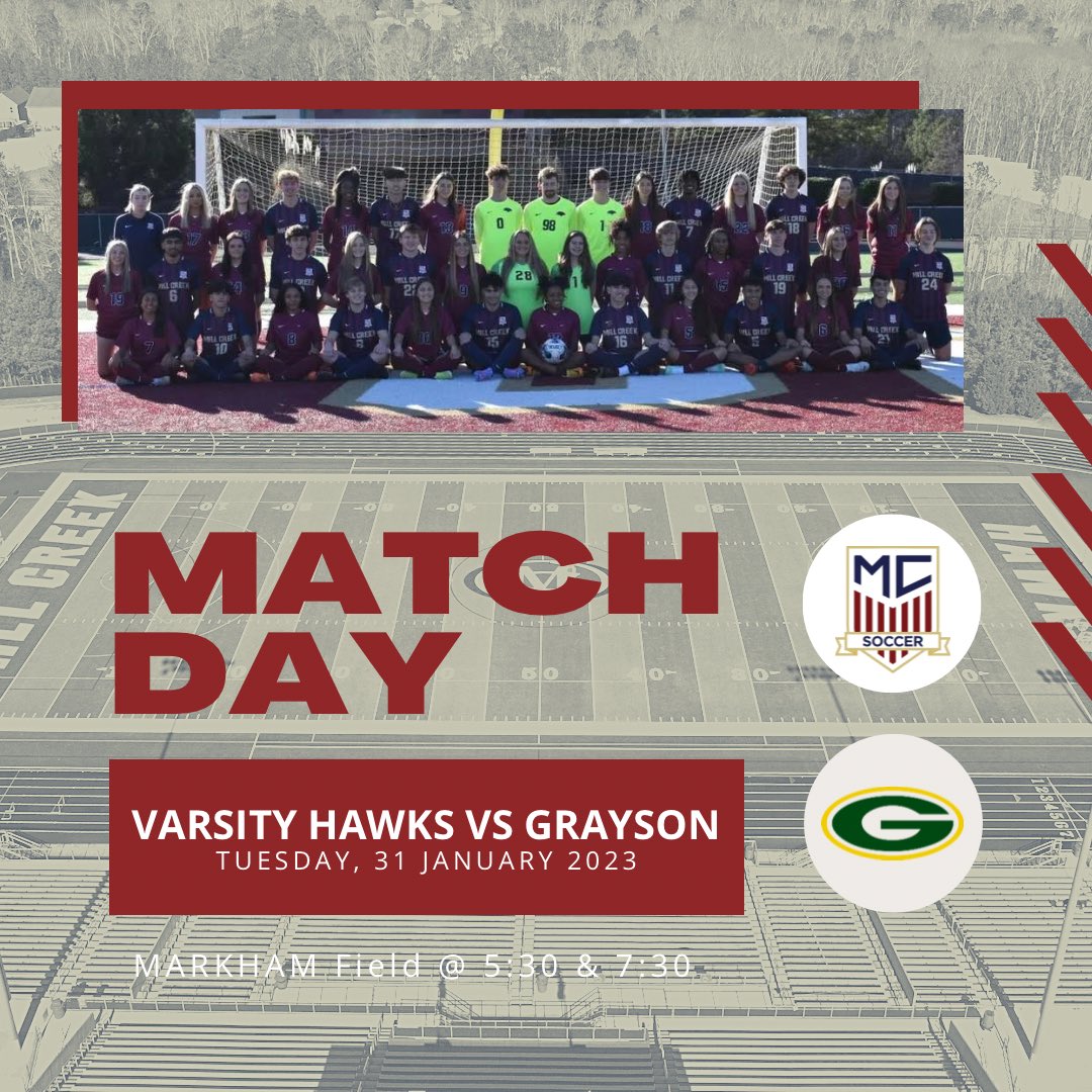 MillCreekSoccer's tweet photo. Varsity Boys and Girls kick off the regular season at home tonight against Grayson! Get your tickets link below!#commit 

https://t.co/n97DakCMZB https://t.co/bY1Tb7H0m7