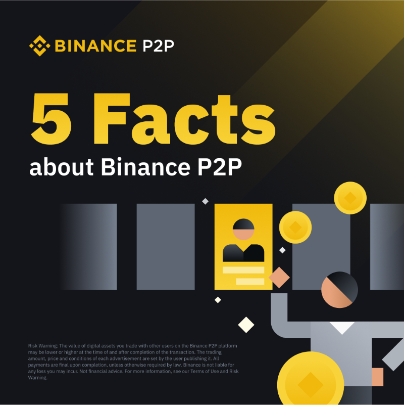 binance's tweet photo. Let's boost your knowledge on #Binance P2P.

If you didn't already know, #Binance P2P is an easy to use platform that allows you to buy and sell cryptocurrencies directly with other users.

Swipe to see the perks 👉