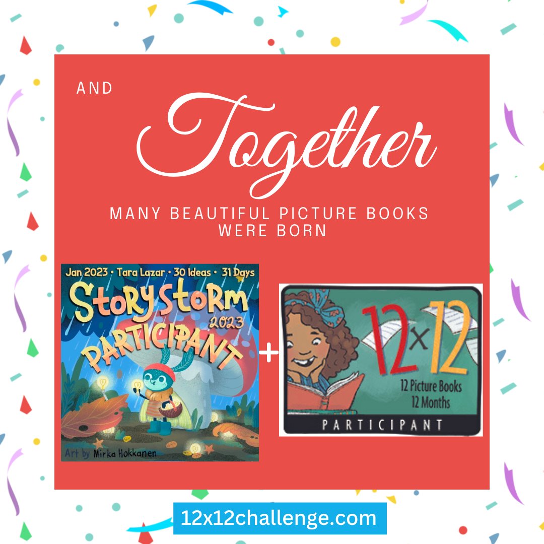 Today is the last day of #Storystorm, but do not despair! Join #12x12PB and turn those shiny ideas into #picturebook drafts. #kidlit #kidlitart #amwriting #writingcommunity 12x12challenge.com/membership/