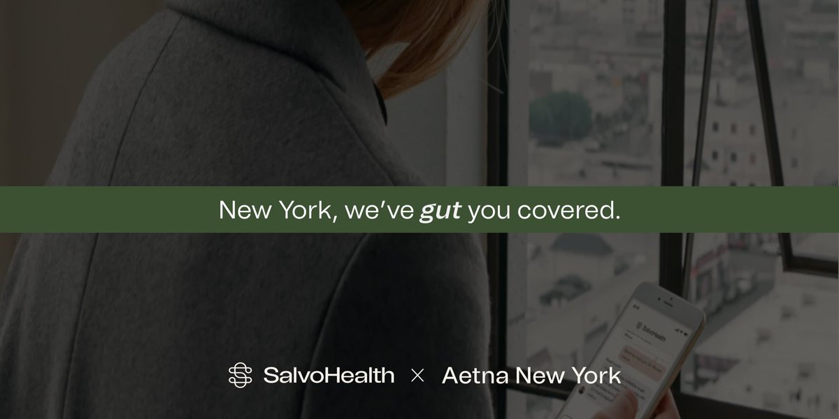 #NewYork, we’ve got news for you! We’re now in-network for #Aetna NY members suffering from #chronic #gut issues and that means better care and lower out-of-pocket costs for you! go.salvohealth.com/3WKrhaf