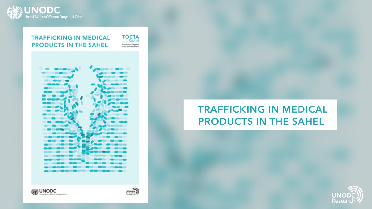 In the Sahel, challenges in access to healthcare fuels trafficking in medical products in the region.

Read UNODC’s 🆕Report on Trafficking in Medical Products to know how these trends are evolving:  bit.ly/3Jy8V9v