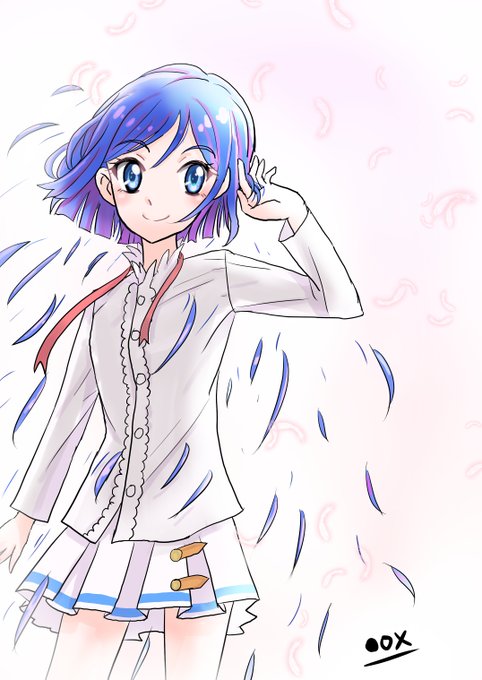 「blue hair miniskirt」 illustration images(Latest)｜21pages