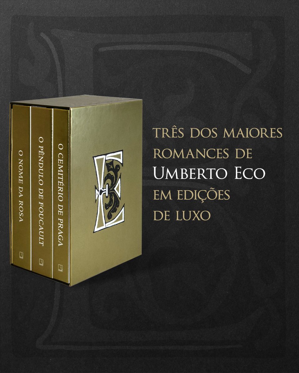Iniciou a pré-venda do box de luxo edição comemorativa Umberto Eco da <a href="/editorarecord/">Grupo Editorial Record</a>. Garanta já sua ed: amzn.to/3xm6Q95