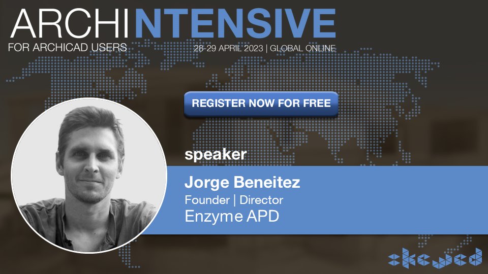 An attendee favourite we welcome back Jorge to share the experimental work that he has been doing with GDL and the Archicad API.  To learn about this exciting development register for ARCHINTENSIVE now skewed.com.au/events/archint…