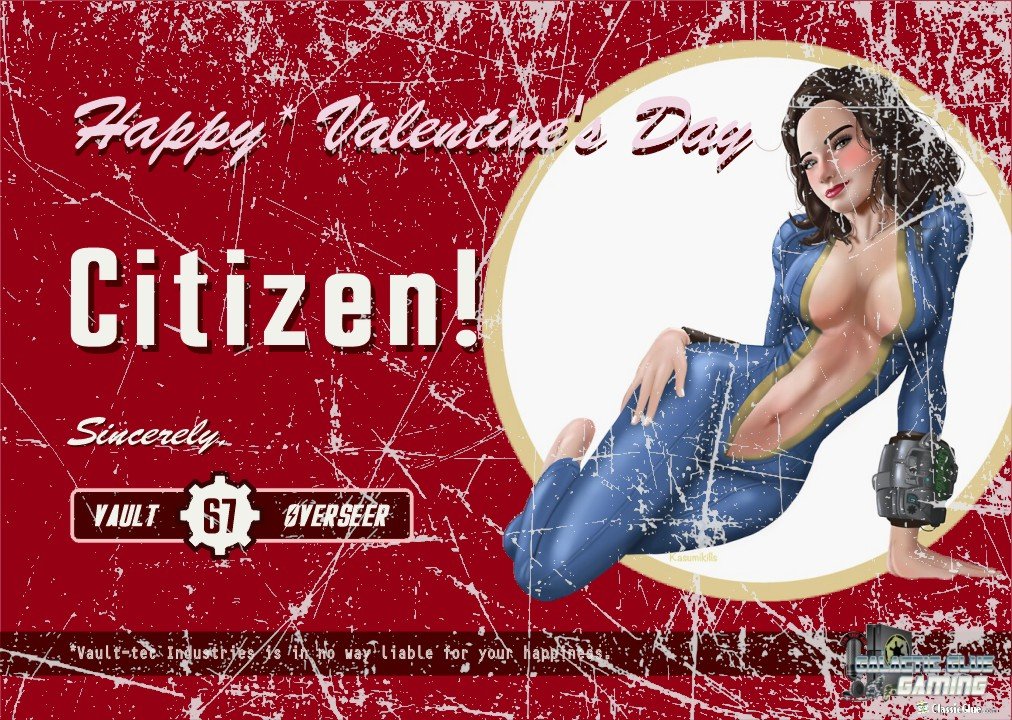 Happy Valentine's day followers and vault dwellers.
#ValentinesDay2023 #Fallout4 @FilmsFallout @FalloutVault13 @TheWillsyUK @VaultSamurai @mrsfallout @nation_orville @BethesdaStudios