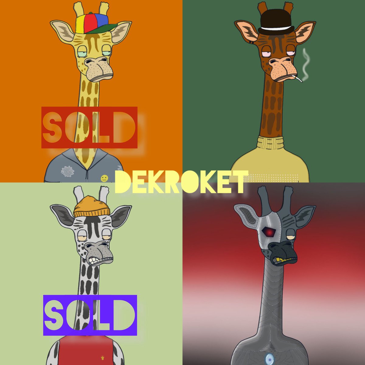 Please check it out, #NFTFam !
2 of them are still available to be adopted 😉
1/1 0.007 Weth
BGCH 042 
opensea.io/assets/matic/0…
BGCH 044
opensea.io/assets/matic/0…

And the next drops will be on sunday again 😊
🦒🦒🦒🦒🦒🦒🦒🦒

#boredgiraffeclubhouse #NFTCollection #NFTshills