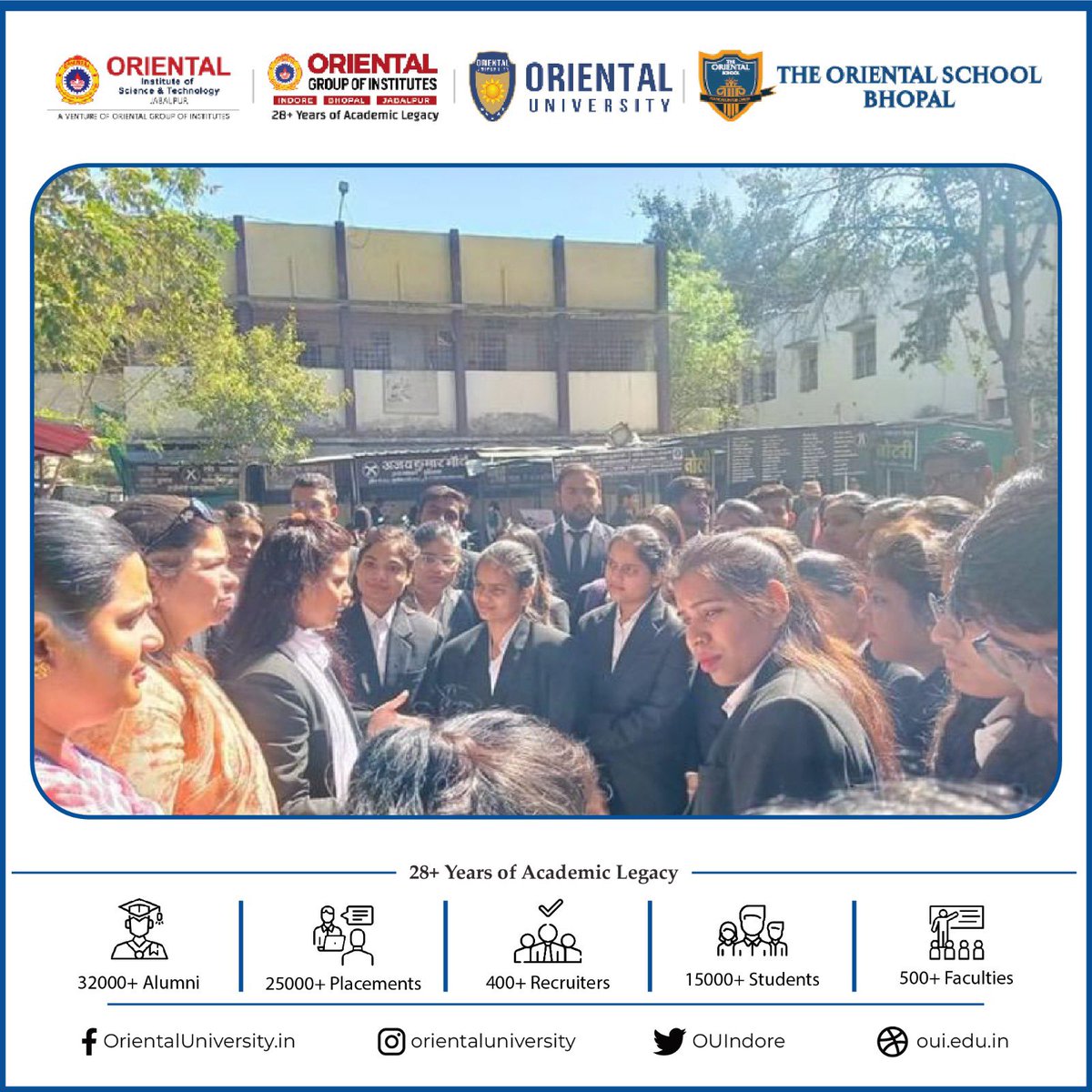 OUIndore's tweet photo. Faculty of law, Oriental University, Indore visited national lok adalat on feb 11, 2023 at district and session court.
ProBono Associates were made aware of the ADR mechanism &amp; its role in dispute resolution at lower courts https://t.co/Anh7V8Wkir