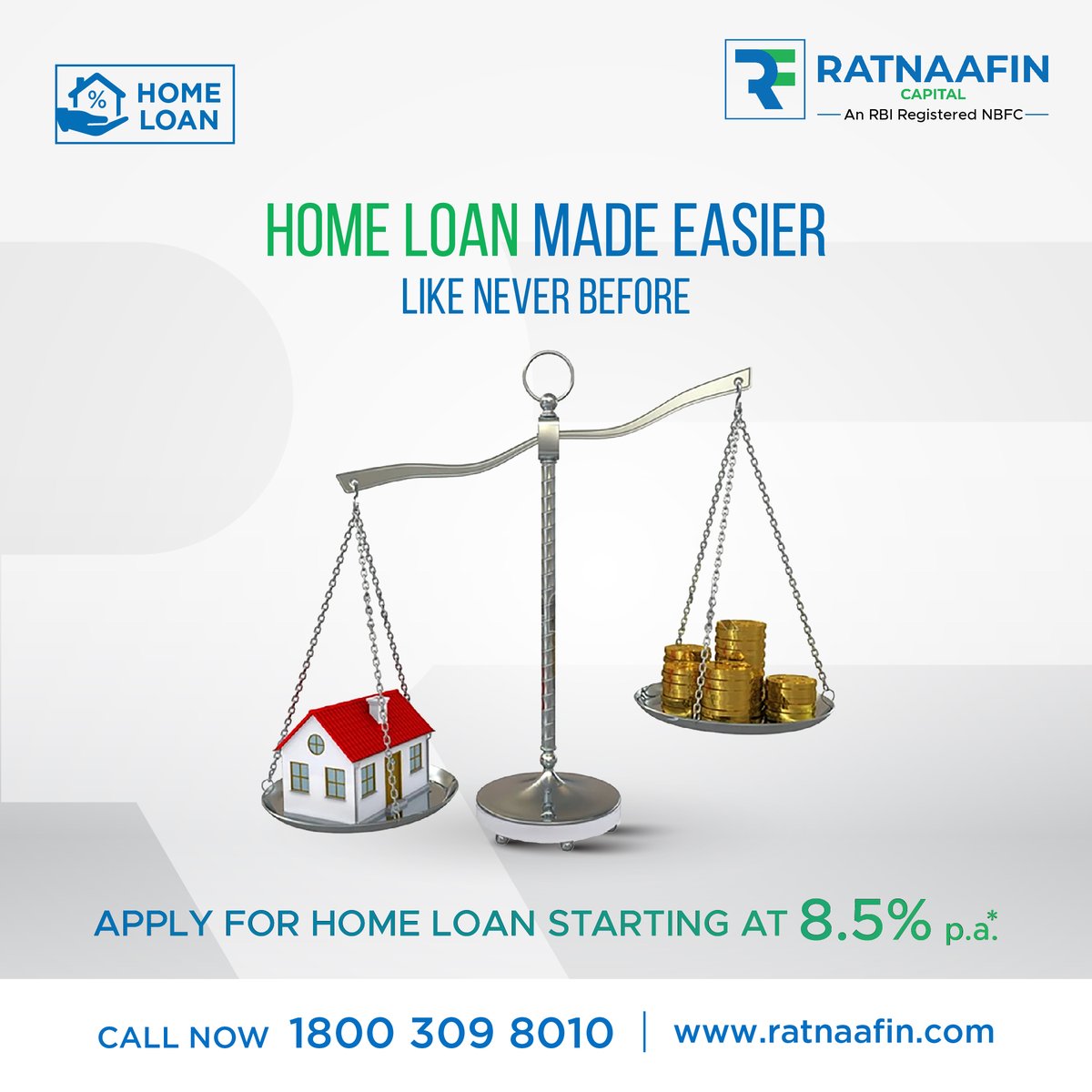 ratnaafin's tweet photo. Take a first step towards your dream home quite effortlessly.

@ratnaafin offers Easy Home Loan starting at 8.5% p.a* interest rate.
It’s quick, comfortable, and hassle-free. 

To know more, call on 1800 309 8010.

#homeloans #Ratnaafin #dreamhome https://t.co/jWncOmiF7s