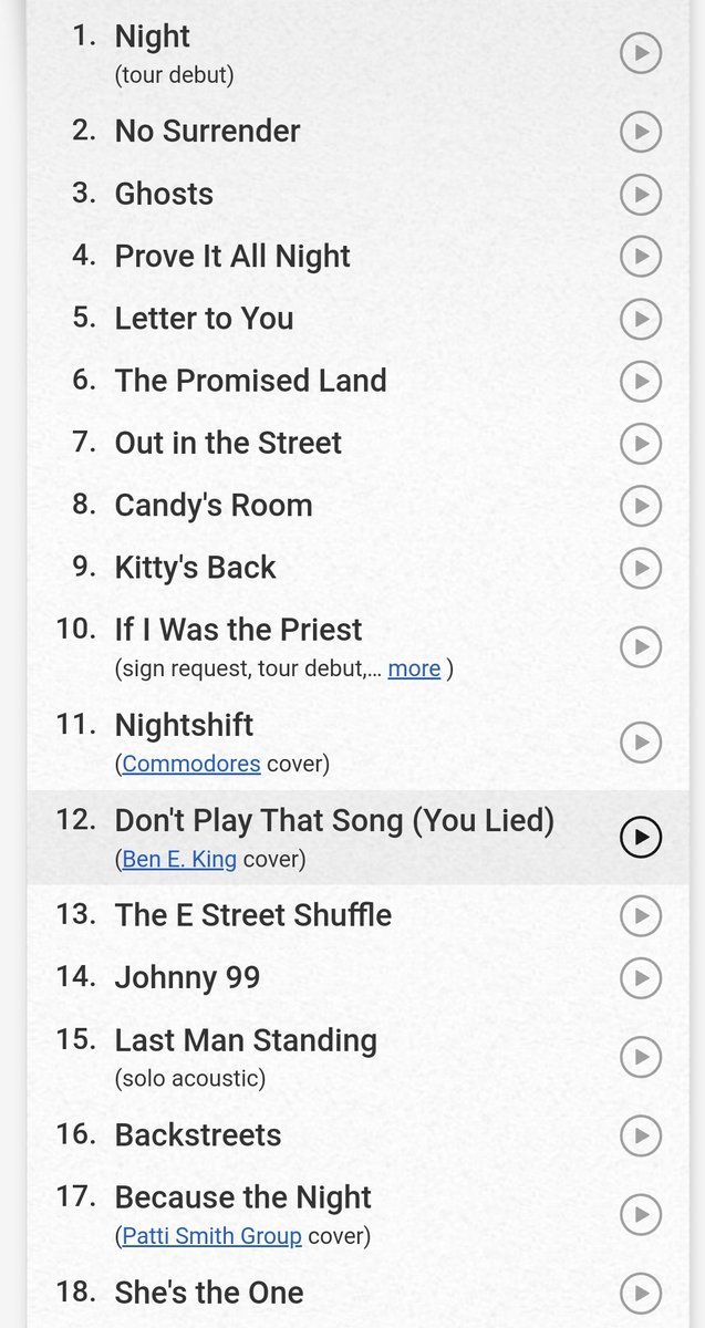 BruceTourNews's tweet photo. The setlist from the show in Houston (TX), Feb 14th 2023

THE DEBUT OF PRIESTTT https://t.co/4j1rudrN2l
