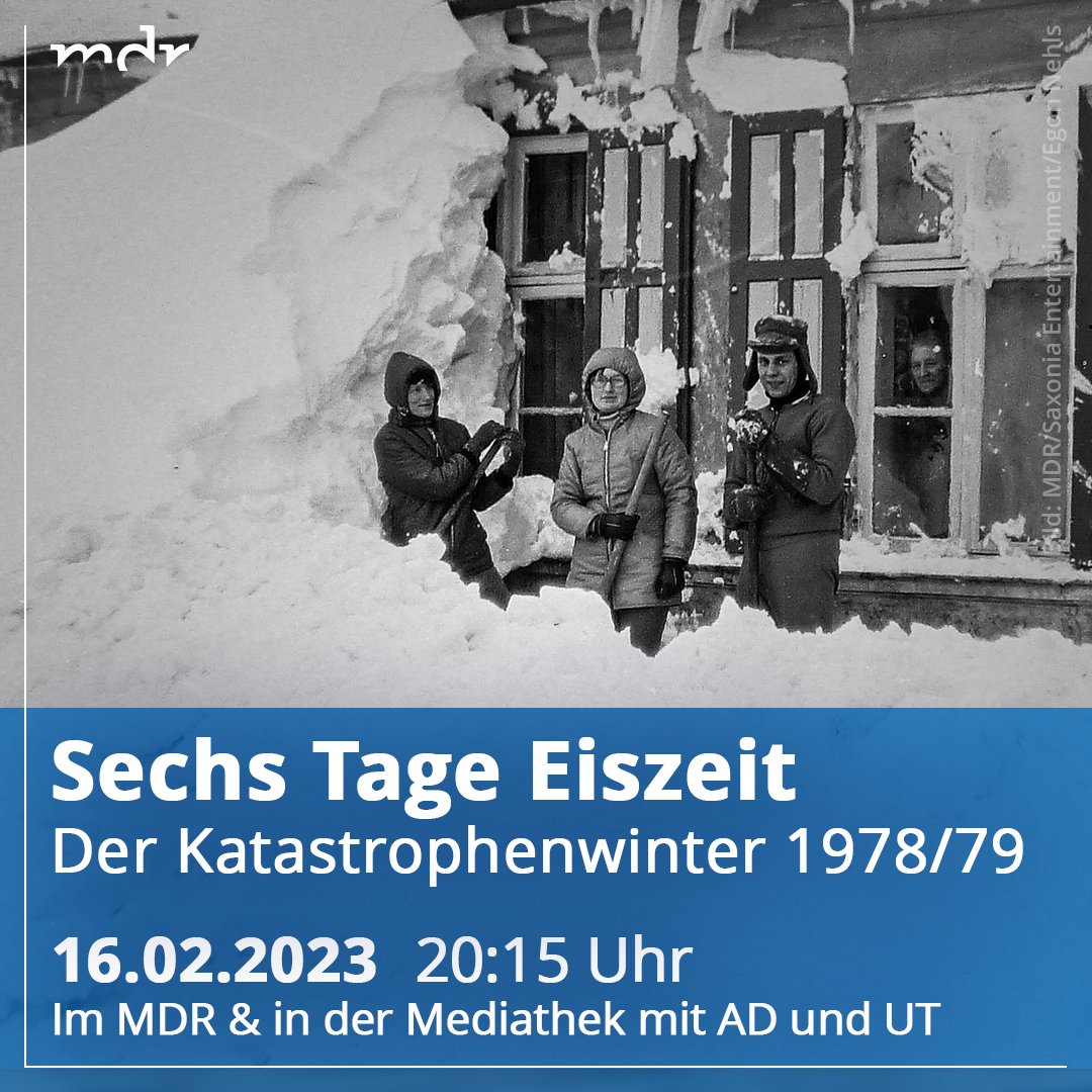 Programm- bzw. Streamingtipp via @mdrde 

#Winter #197879 #Katastrophenwinter #Norddeutschland #DDR #Dokumentation