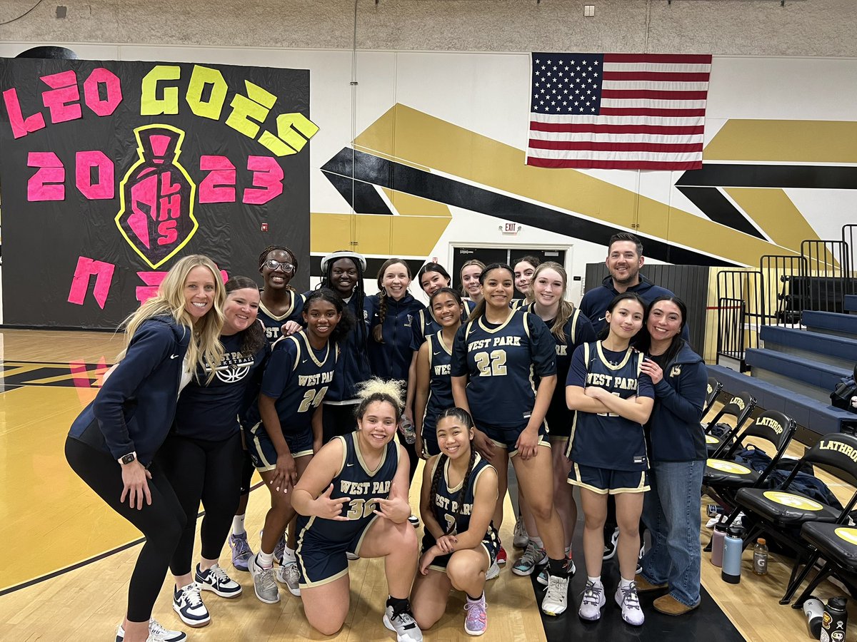 Congrats to Coach Wudel and <a href="/DubParkPanthers/">West Park High School</a> Lady Panthers basketball team on their first playoff win as a new school. <a href="/RJUHSD/">Roseville Joint UHSD</a>