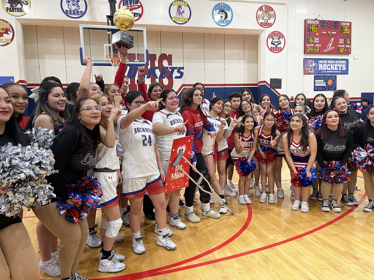 IrvinRocketsGBB's tweet photo. Congratulations 🚀🏀Bi-District Champs Thank you Irvin Nation you are awesome 🏆🚀💪🏼🏆⁦@EPISDathletics⁩ ⁦@elpasotimes⁩ ⁦@Prep1USA⁩ ⁦@THSCAcoaches⁩ ⁦@Fchavezeptimes⁩ ⁦@fehuizarAP⁩ https://t.co/gsD8lJcLgQ