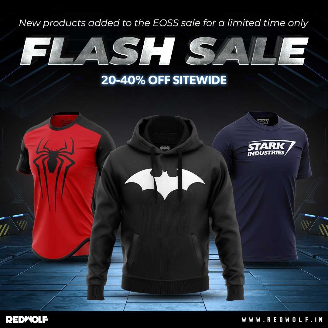redwolfdotin's tweet photo. Time to get flashin' π₯ π
Buy now from our website/app!!!
#sale #merch #flashsale #hoodies #tshirts #marvelindia #disney #warnerbros #dcu #hp #clothingindia #fashionindia #accessories #redwolf #redwolfapp #redwolfdotin https://t.co/4UysHLAipG