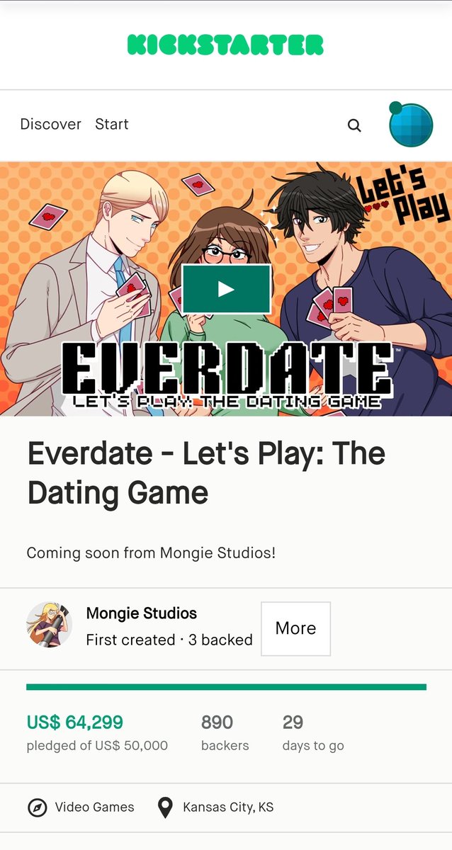 Official_TVC's tweet photo. There's nothing I love more than seeing Kickstarter projects get completely funded on their first day.
Heck. In their first few *hours.*
Anyway, I'm gunning for the Producer Bundle! ๐๐ฅณ
#Kickstarter #Everdate #LetsPlayComic https://t.co/zfQfyjn2fX