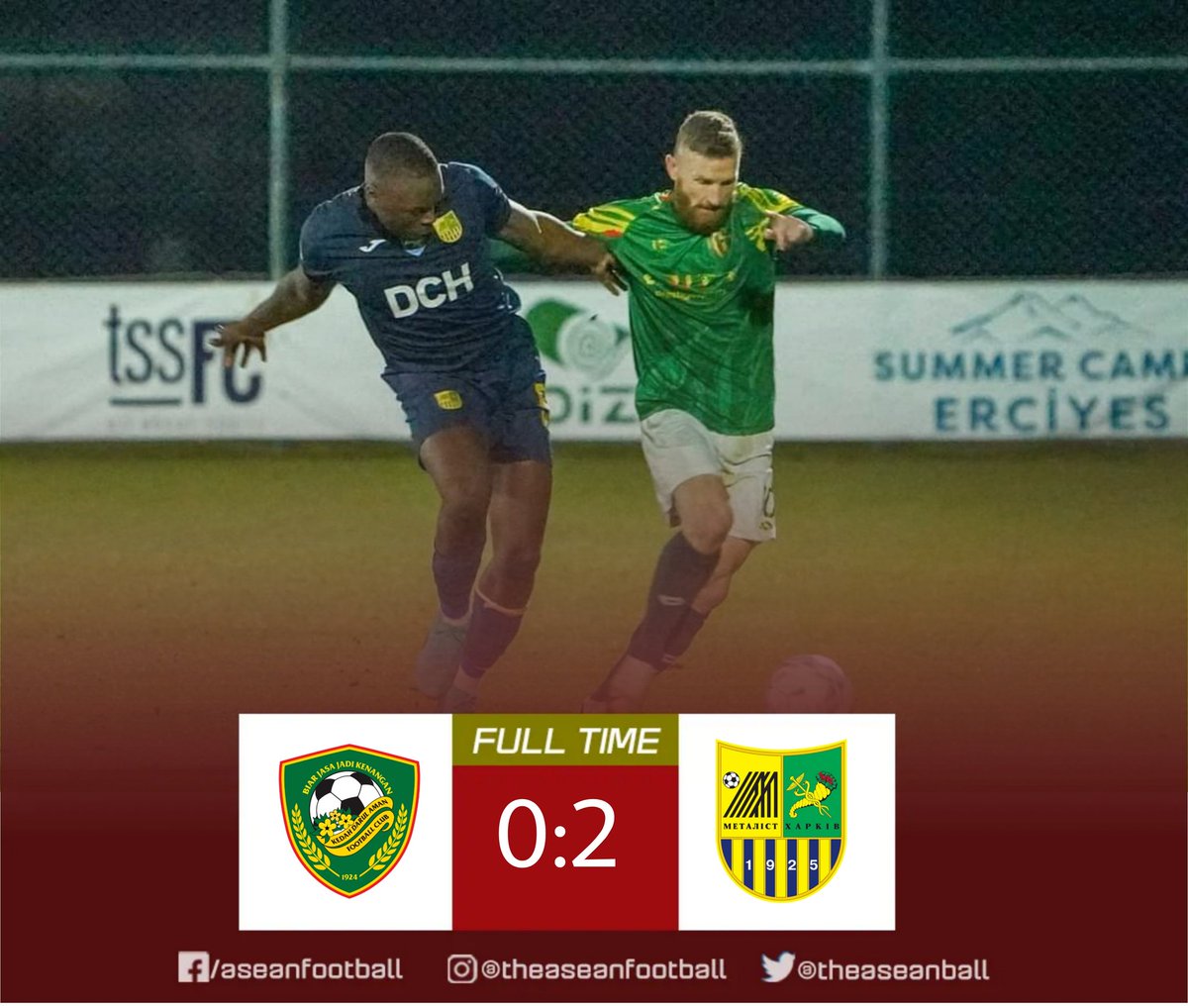 theaseanball's tweet image. INTERNATIONAL CLUB FRIENDLY (14/2)

FT: Kedah DA FC 🇲🇾 0️⃣ - 2️⃣ 🇺🇦 Metalist Kharkiv FC

#KDAFC