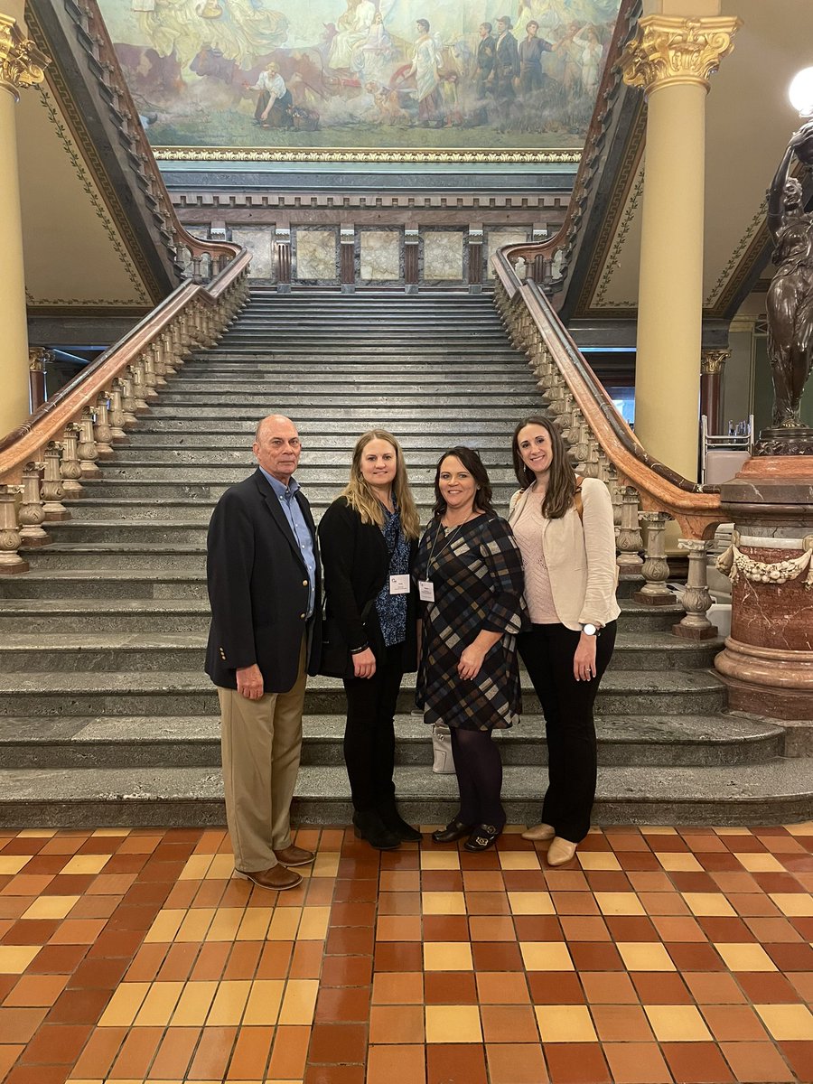 Had the opportunity to lobby for Iowa public schools at the Capitol today. It was a pleasure to be there with North Scott board members Molly Bergfeld and <a href="/FrankWood7/">Frank Wood</a> and student service director <a href="/ShultsHeather/">Heather Shults</a>. <a href="/IASB_Iowa/">Iowa School Boards</a>